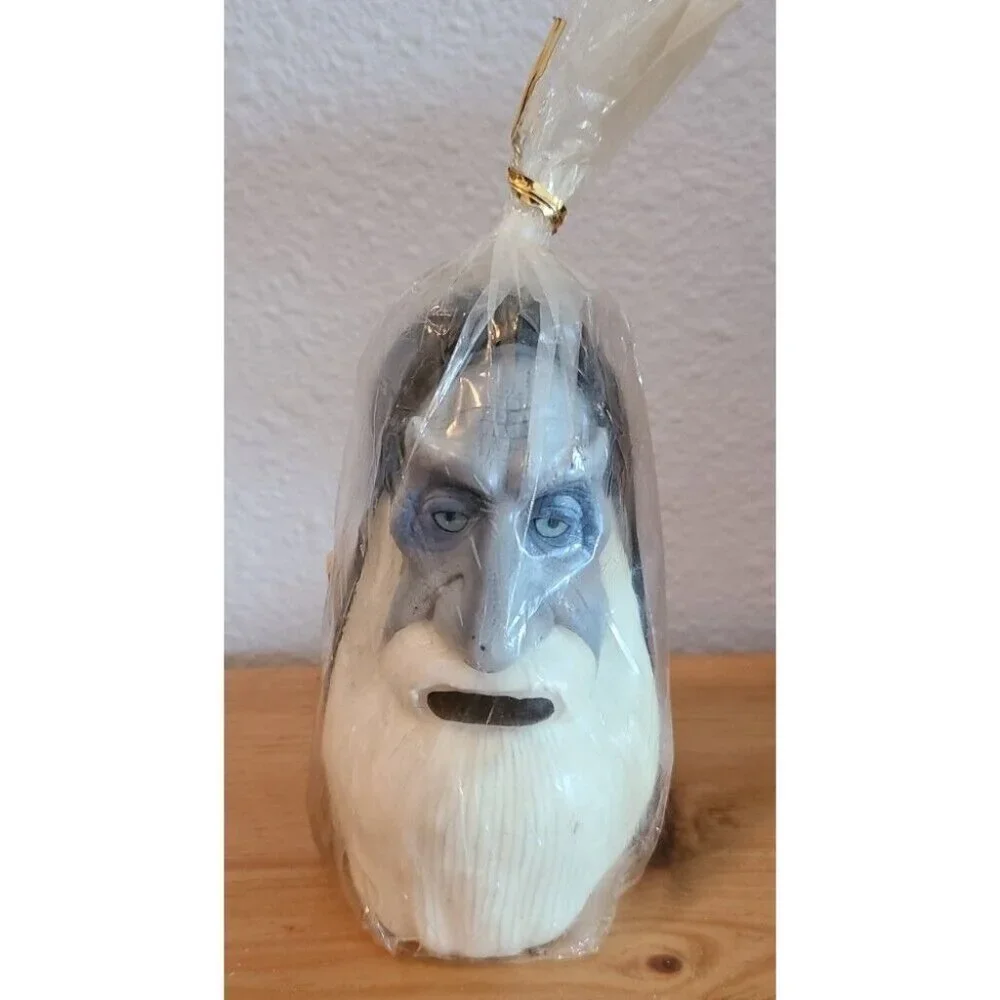 NEW Vintage 1996 Paper Magic Group Spooky Wizard Art Wax Candle Gothic Halloween